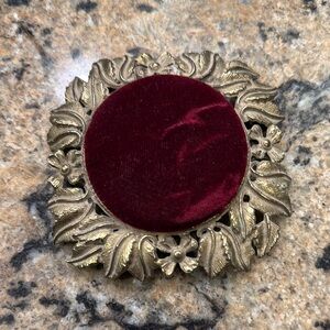 Vintage Elegant Gold and Red pin cushion ❤️ offers welcomed